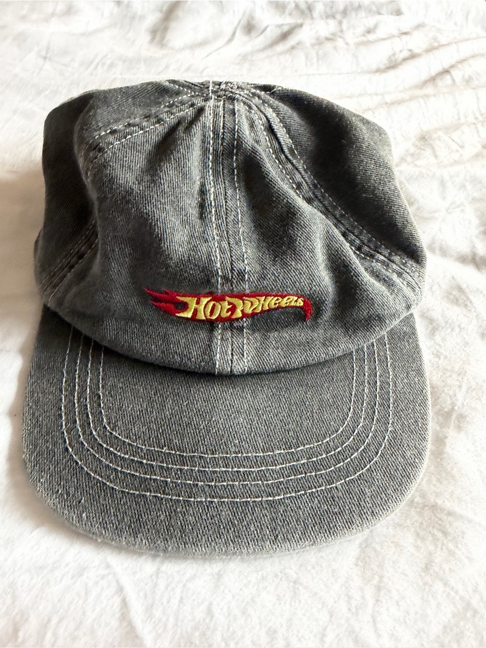 Zara Kids Grey Denim Cap X Hot Wheels, size 3-4 years old